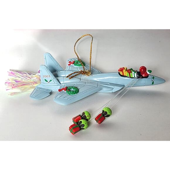 American Greetings Operation Santa Ornament Holiday Transport Military Jet 2003 - Picture 2 of 9